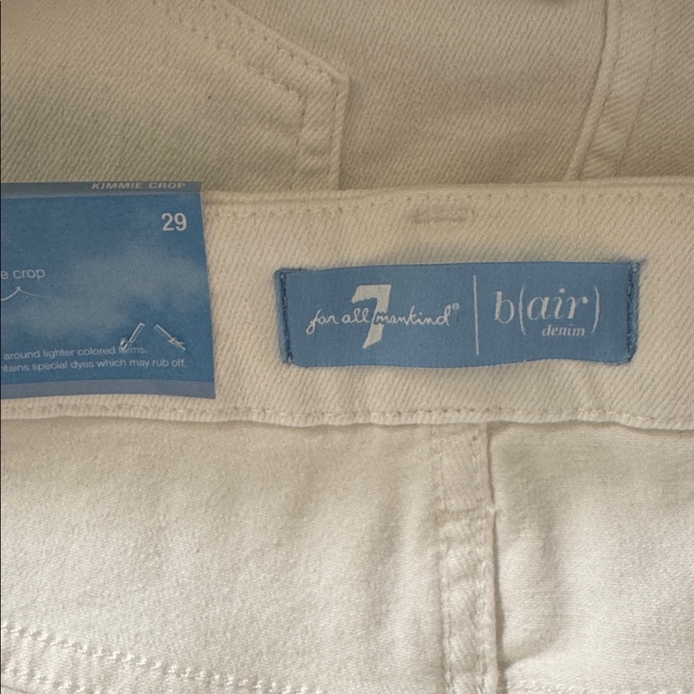7 For All Mankind B(Air) Kimmie Crop Contour Waist Skinny Jeans - Picture 5 of 6
